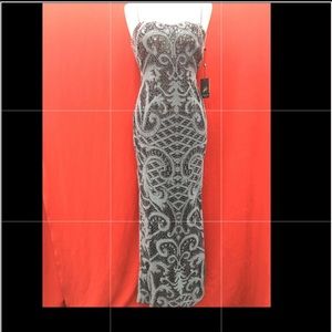 Adrianna Papell sequenced long  gown